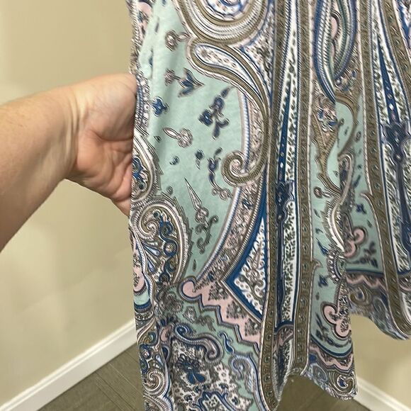 NWOT Pink Coconut Paisley Dress with pockets.  Size M medium 8/10 - Picture 4 of 8